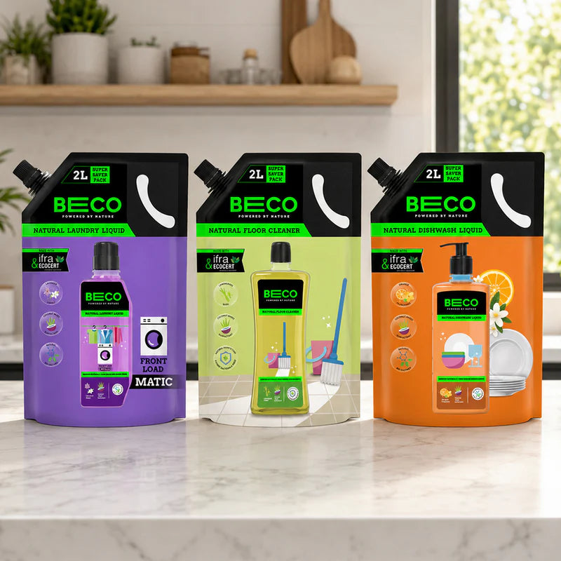 Refill Combo - Front load laundry, Floor Cleaner & Dishwash Liquid | 2+2+2 ltr