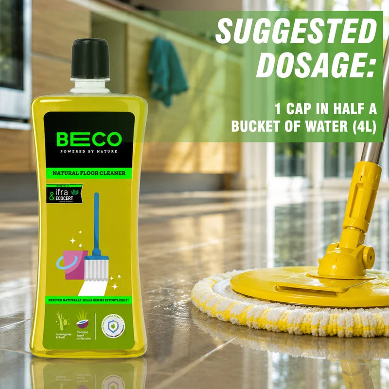 Natural Floor Cleaner Liquid - 1 litre | Pack of 2