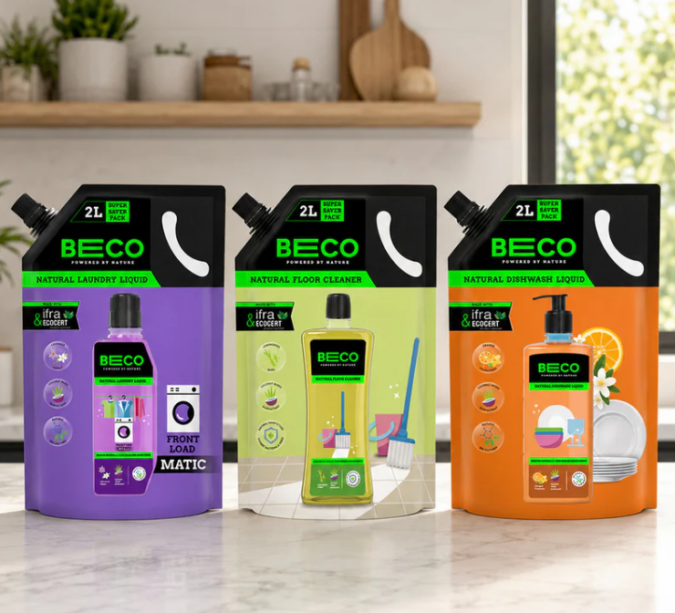 Refill Combo - Front load laundry, Floor Cleaner & Dishwash Liquid | 2+2+2 ltr